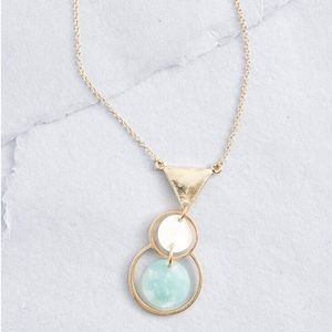 Modcloth Gold Geometric Necklace